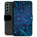 Samsung Galaxy S22+ 5G Premium Wallet Case - Circuit Board