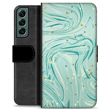 Samsung Galaxy S22+ 5G Premium Wallet Case - Green Mint