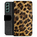 Samsung Galaxy S22+ 5G Premium Wallet Case - Leopard