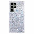 Samsung Galaxy S23 Ultra Glitter Flakes TPU Case - Silver