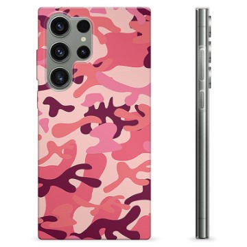 Samsung Galaxy S23 Ultra 5G TPU Case - Pink Camouflage