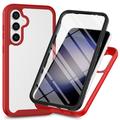 Samsung Galaxy S24 FE 360 Protection Series Case - Red / Clear