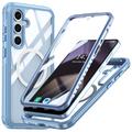 Samsung Galaxy S24 FE Magnetic Case with Tempered Glass Screen Protector - MagSafe Compatible - Blue