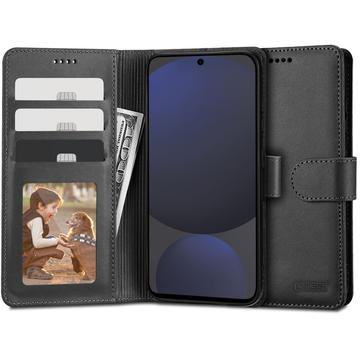 Samsung Galaxy S24 FE Tech-Protect Wallet Case W. Magnet & Stand - Black