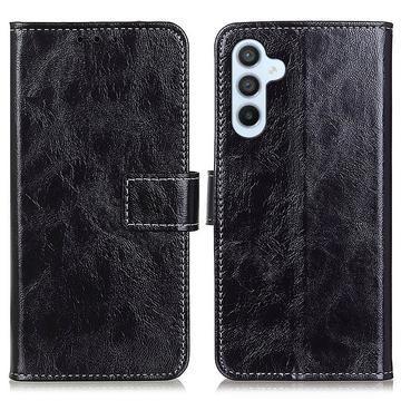 Samsung Galaxy S24 FE Wallet Case with Magnetic Closure - Black