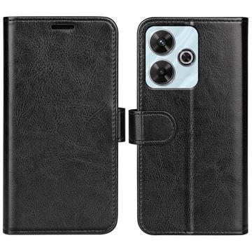 Xiaomi Redmi Note 13R/Poco M6 4G/Redmi 13 5G Wallet Case with Magnetic Closure - Black