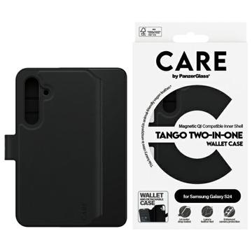 Samsung Galaxy S24 PanzerGlass Care Tango 2-in-1 Wallet Case - MagSafe Compatible - Black