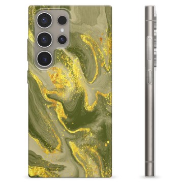 Samsung Galaxy S24 Ultra TPU Case - Olive Marble