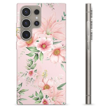 Samsung Galaxy S24 Ultra TPU Case - Watercolor Flowers