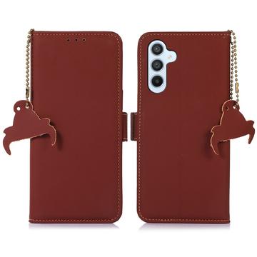 Samsung Galaxy S24 Wallet Leather Case with RFID - Brúnn