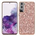 Samsung Galaxy S24+ Glitter Series Hybrid Case - Rose Gold