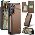 Samsung Galaxy S25 Caseme C22 Case RFID Card Wallet - Brown