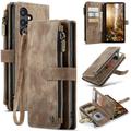 Samsung Galaxy S25+ Caseme C30 Multifunctional Wallet Case - Brown