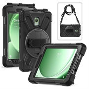 Samsung Galaxy Tab Active 3/Tab Active5 Heavy Duty 360 Case with Hand Strap - Black