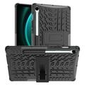 Samsung Galaxy Tab S9 FE Anti-Slip Hybrid Case with Kickstand - Black