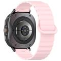 Samsung Galaxy Watch Ultra Magnetic Silicone Sports Strap - 47mm - Pink