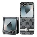 Samsung Galaxy Z Flip6 DKNY Checkered Pattern and Stripe Case - Black