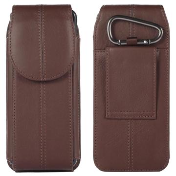 Samsung Galaxy Z Fold3 5G Vertical Holster Leather Case - Brown