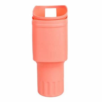 Silicone Protective Cover with Phone Holder for Stanley Tumbler 40 Oz - Orange