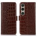 Sony Xperia 1 VI Crocodile Series Wallet Leather Case with RFID