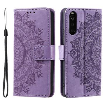 Sony Xperia 10 VI Mandala Series Wallet Case - Purple