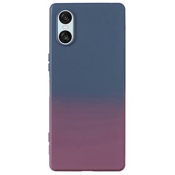 Sony Xperia 10 VI Ombre TPU Case - Dark Blue / Dark Purple