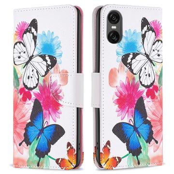 Sony Xperia 10 VI Wonder Series Wallet Case - White Flowers