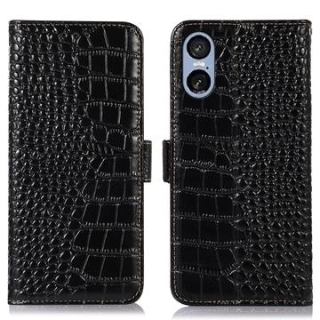 Sony Xperia 5 VI Crocodile Series Wallet Leather Case with RFID