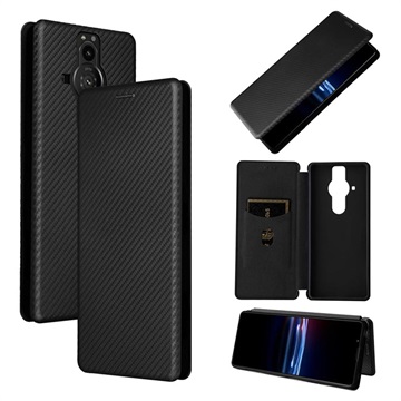 Sony Xperia Pro-I Flip Case - Carbon Fiber - Black