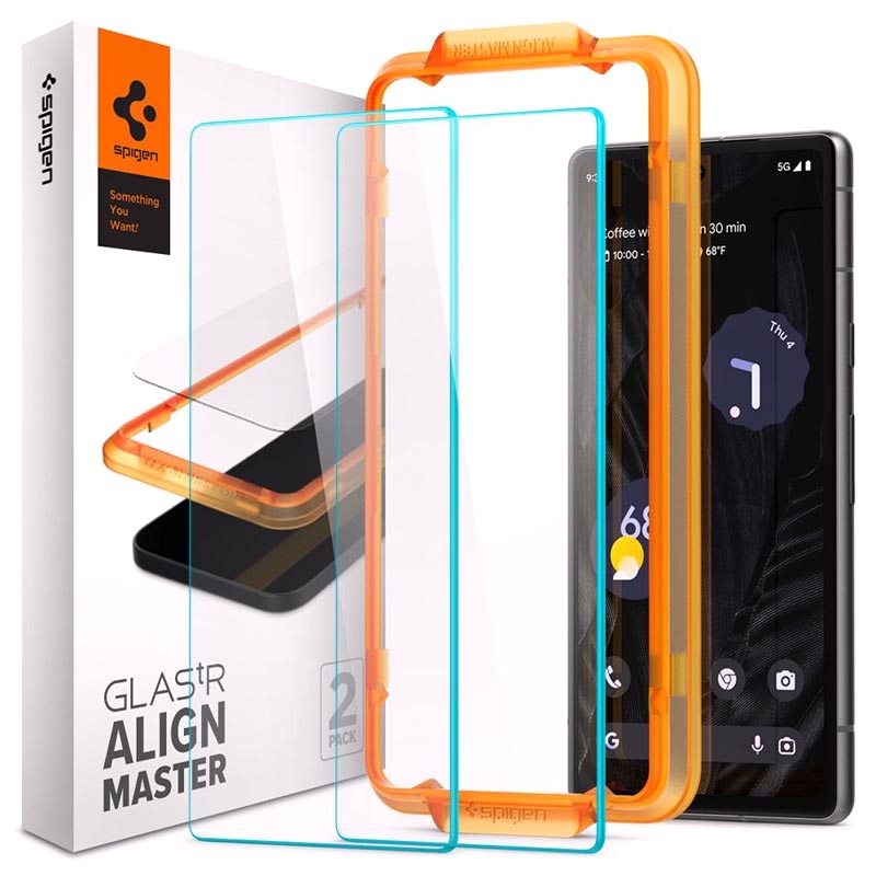 Spigen ALM Glas.tR Google Pixel 7a Screen Protector 2 Pcs