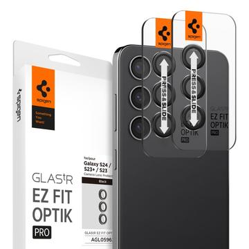 Samsung Galaxy S24/S23 5G/S23+ 5G Spigen Glas.tR Ez Fit Optik Pro Camera Lens Protector - Black