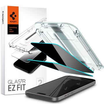 iPhone 15 Plus Spigen Glas.tR Ez Fit Privacy Screen Protector - 2 Pcs.