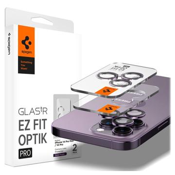 Spigen Glas.tR Ez Fit Optik Pro iPhone 14 Pro/14 Pro Max/15 Pro/15 Pro Max/16 Pro/16 Pro Max Camera Lens Protector - Deep Purple