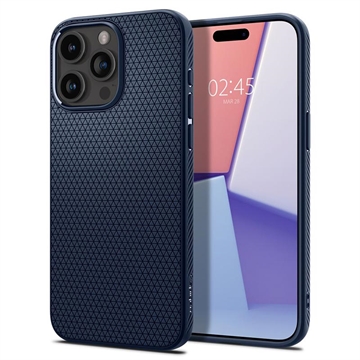 iPhone 15 Pro Spigen Liquid Air TPU Case - Navy Blue