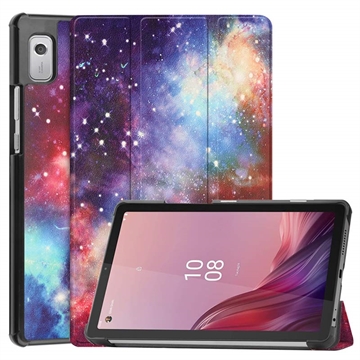 Tri-Fold Series Lenovo Tab M9 Folio Case - Galaxy