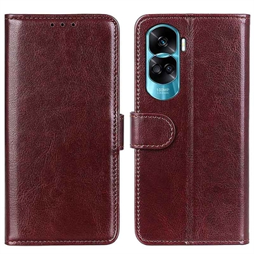 Honor 90 Lite/X50i Wallet Case with Magnetic Closure - Brown