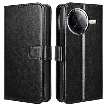 Xiaomi Redmi K80/K80 Pro Wallet Case with Magnetic Closure - Black