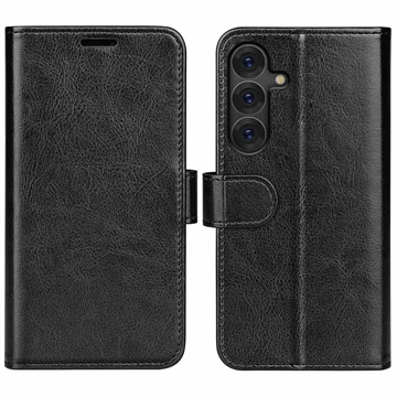 Samsung Galaxy S25+ Wallet Case with Magnetic Closure - Black