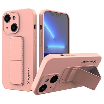 Wozinsky Kickstand iPhone 13 Mini Silicone Case - Pink