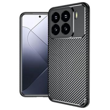 Xiaomi 15 Pro Beetle Carbon Fiber TPU Case - Black