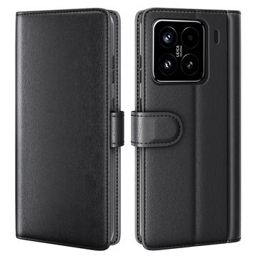 Xiaomi 15 Wallet Leather Case with Kickstand - Black