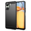 Xiaomi Poco C65/Redmi 13C Brushed TPU Case - Carbon Fiber