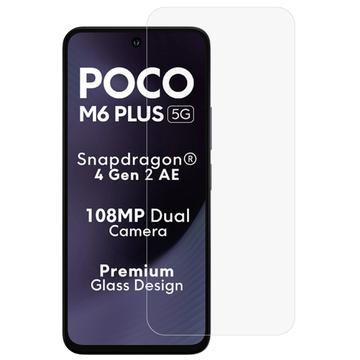 Xiaomi Poco M6 Plus Tempered Glass Screen Protector - Case Friendly - Transparent