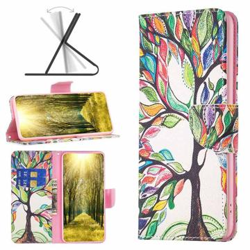 Wonder Series Xiaomi Redmi 10 5G/Note 11E Wallet Case - Colorful Tree