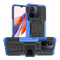 Xiaomi Redmi 12C, Poco C55 Anti-Slip Hybrid Case with Kickstand - Blue / Black