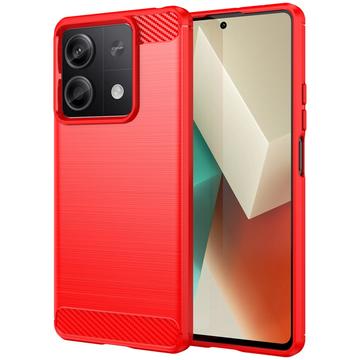 Xiaomi Redmi Note 13 Brushed TPU Case - Carbon Fiber