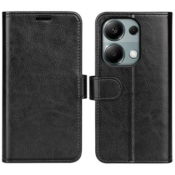 Xiaomi Redmi Note 13 Pro 4G/Poco M6 Pro Wallet Case with Magnetic Closure - Black