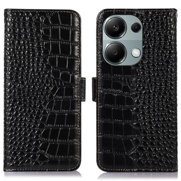 Xiaomi Redmi Note 13 Pro 4G/Poco M6 Pro Crocodile Series Wallet Leather Case with RFID