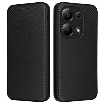 Xiaomi Redmi Note 13 Pro 4G/Poco M6 Pro Flip Case - Carbon Fiber - Black