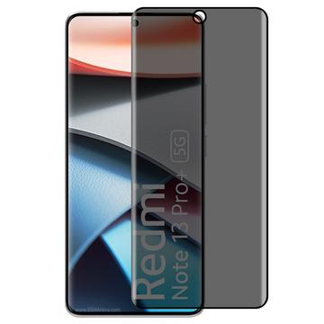 Xiaomi Redmi Note 13 Pro+ Privacy Full Cover Tempered Glass Screen Protector - Black Edge